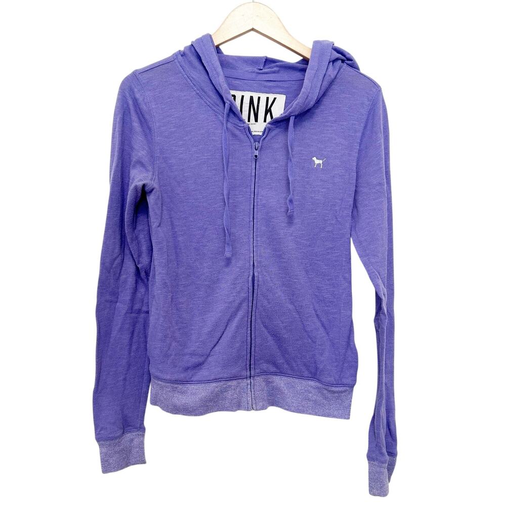 Pink Victoria's Secret Purple Full Zip Hoodie Sz S